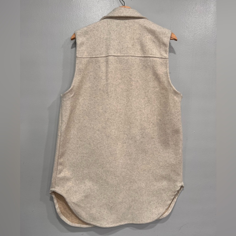 Love Tree Soft Heather beige flannel women vest - Medium - Picture 2 of 12